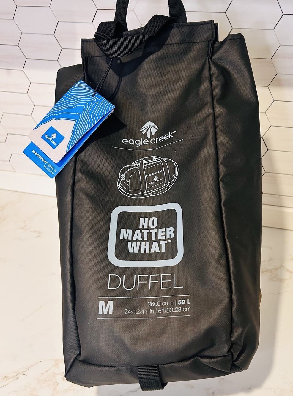 Eagle Creek No Matter What Duffel S/M Travel Gym Bag Black NWT Compact